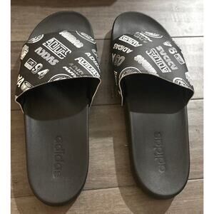 Black Adilette Comfort Adidas Slides - Men Size 13 US